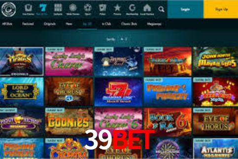 Interface do App 39bet